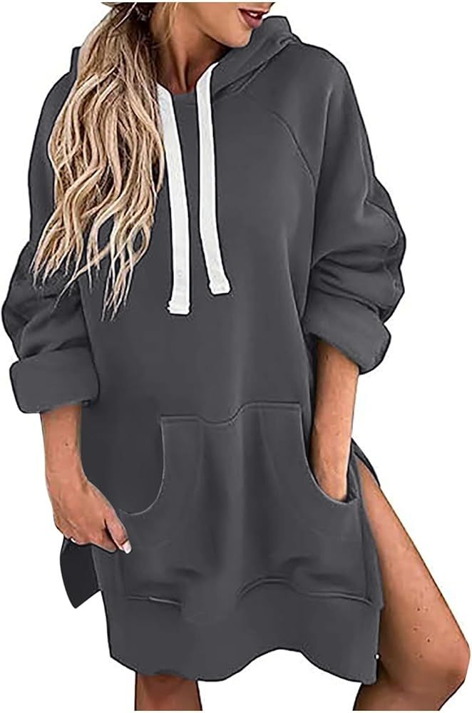 fleece lined sweatshirt dress winter