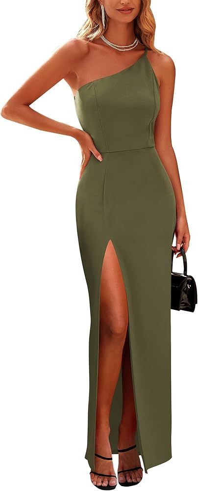 one shoulder bodycon dress wedding guest