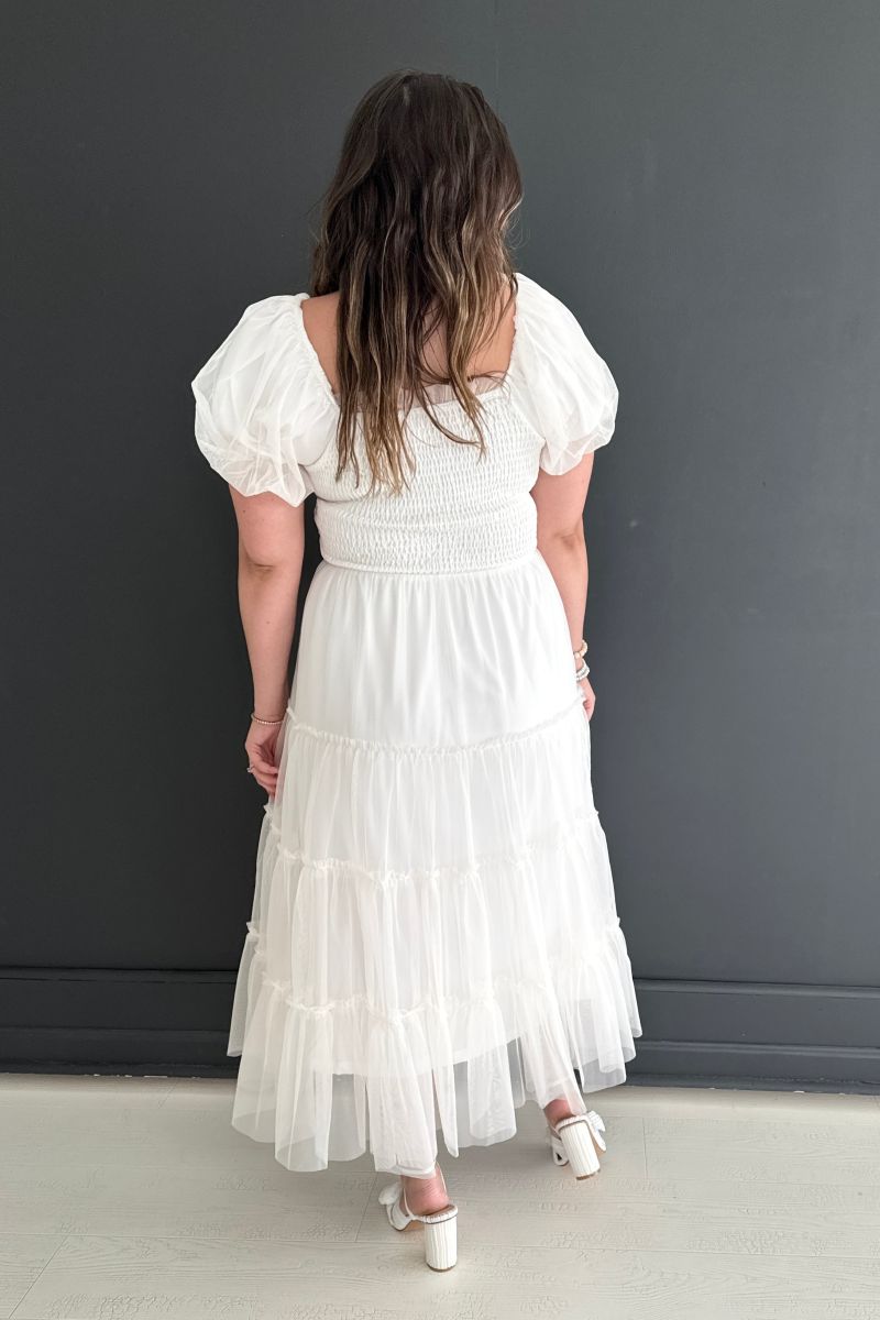 puff sleeve summer dress romantic