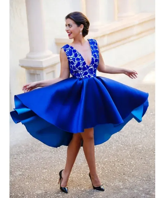 royal blue cocktail dress formal