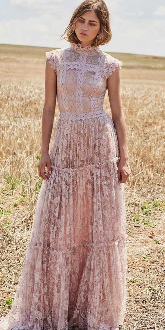 rustic wedding guest dress boho
