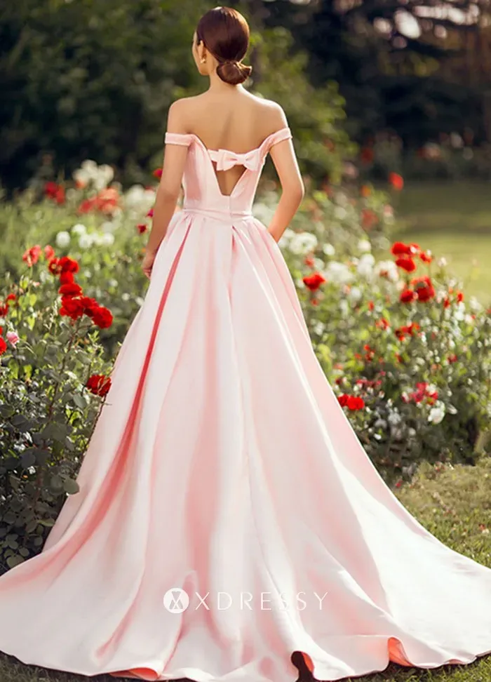 blush pink engagement dress