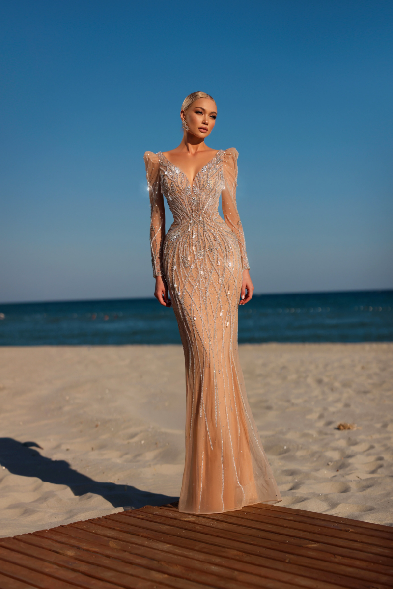 champagne sequin dress wedding guest