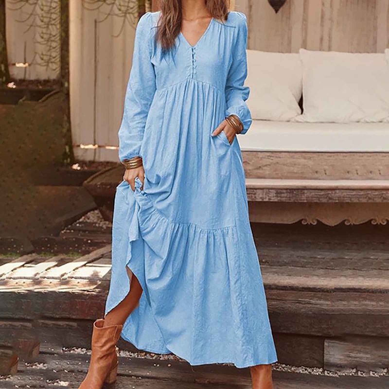 cotton summer dress with pockets
